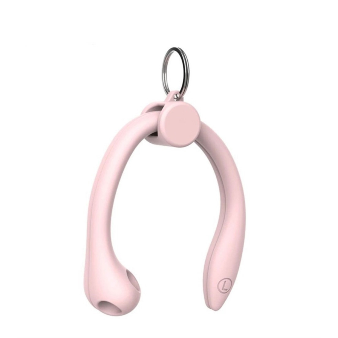 AirPods (1./2./.3. Gen.) / Huawei FreeBuds 3 Silikon Ohrbügel Halterung   Schlüsselring - Rosa