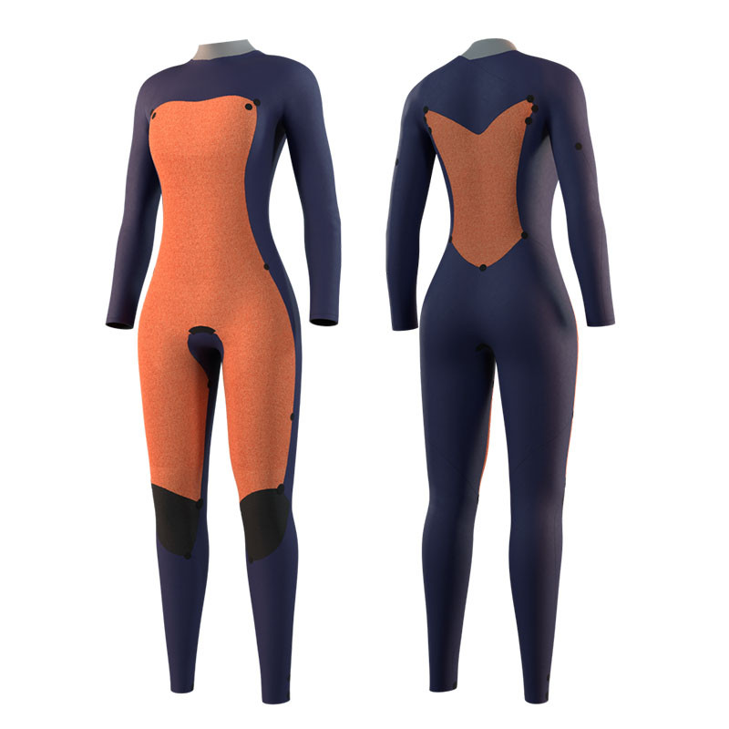 Combinaison femme mystic star 4-3 frontzip 2025 noir