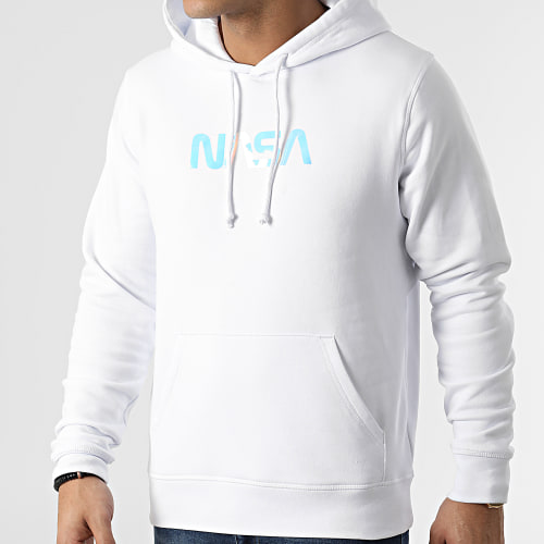 Sweat Capuche Skid Holo Laser Blanc
