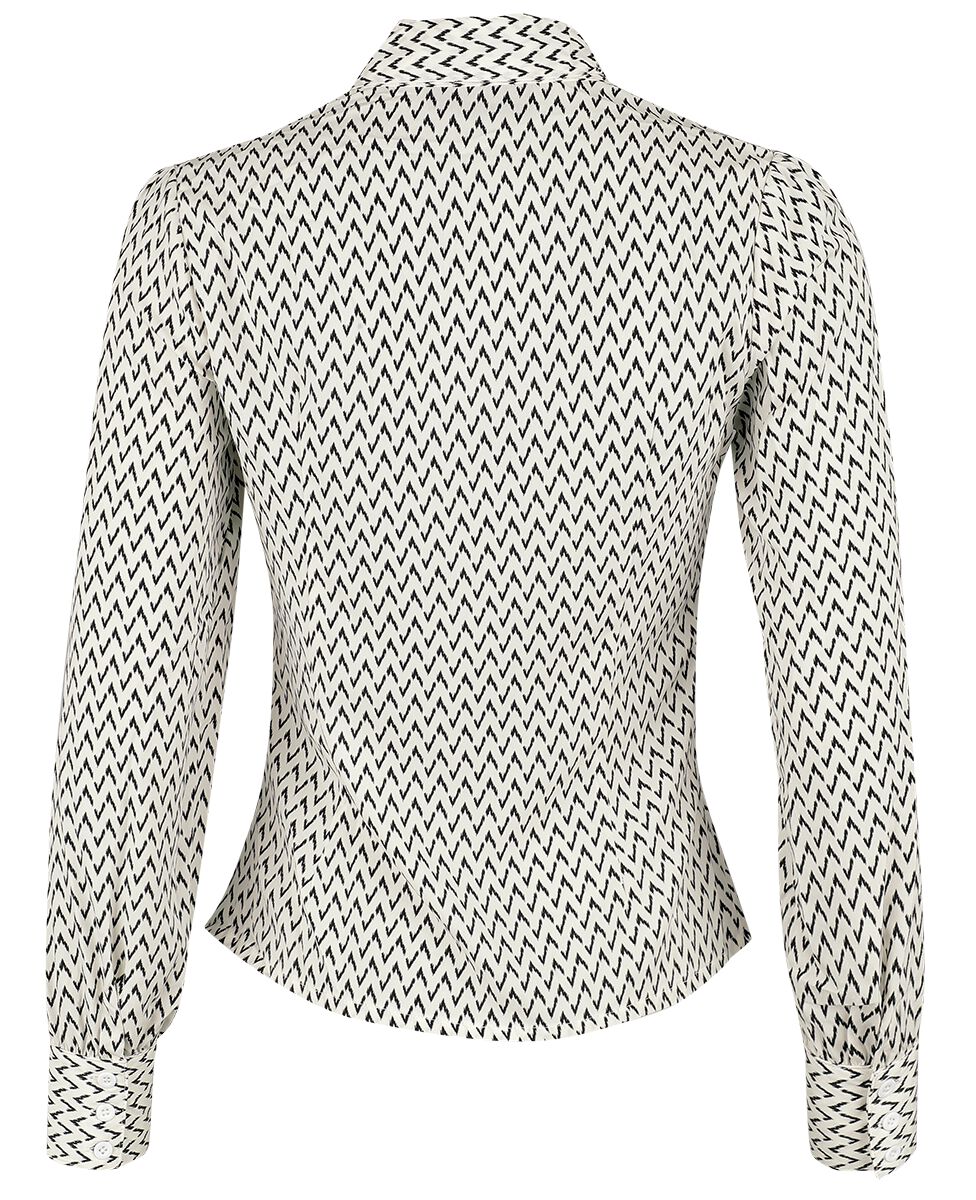 Crepe Bow Long Sleeve Blouse | Voodoo Vixen Chemisier