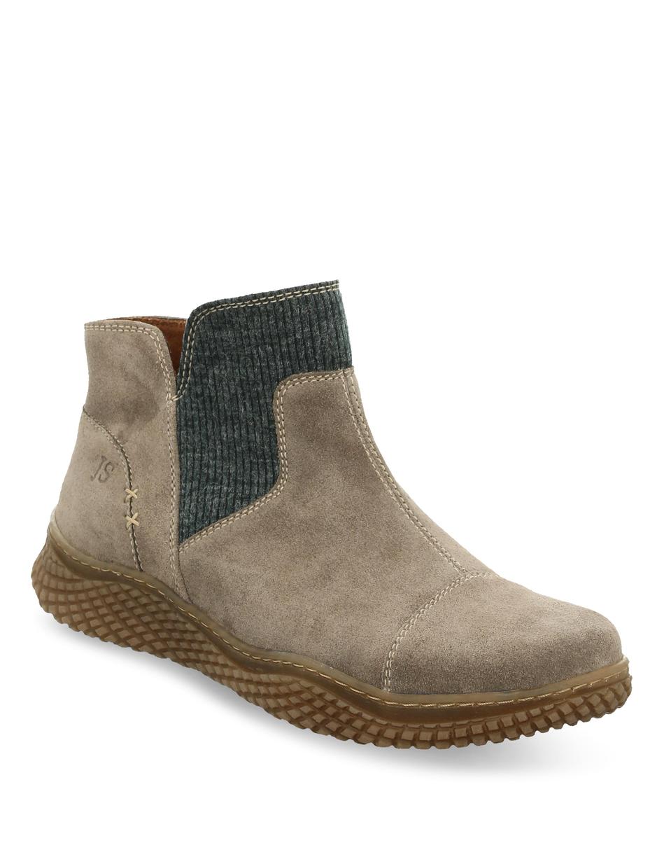 Stiefelette Amelie 08, grau-kombi