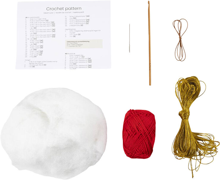 Creativ Company DIY Kit Hækle, Julekugler