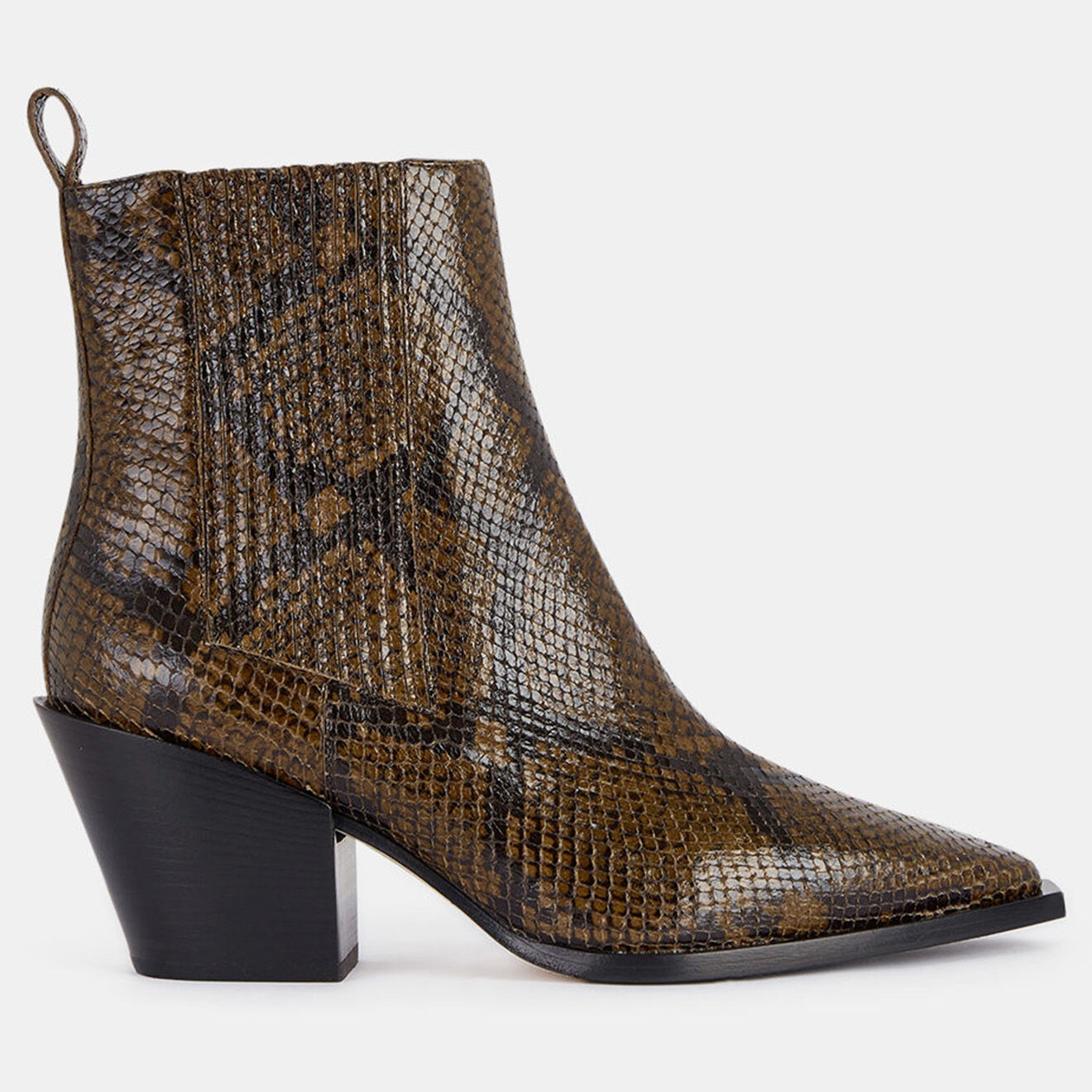 Aeyde Chelsea Boots en Cuir Kate marron - Talon 8 cm