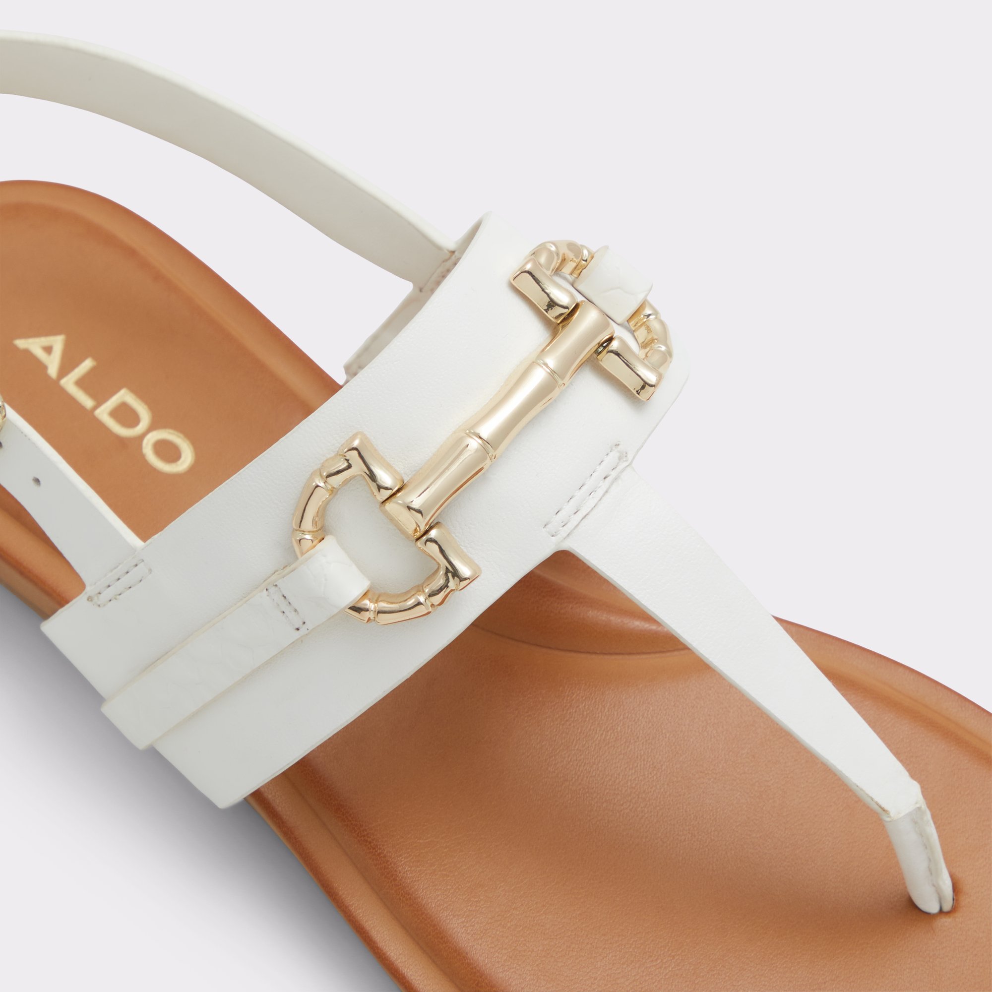 Tany White Women Flat Sandals