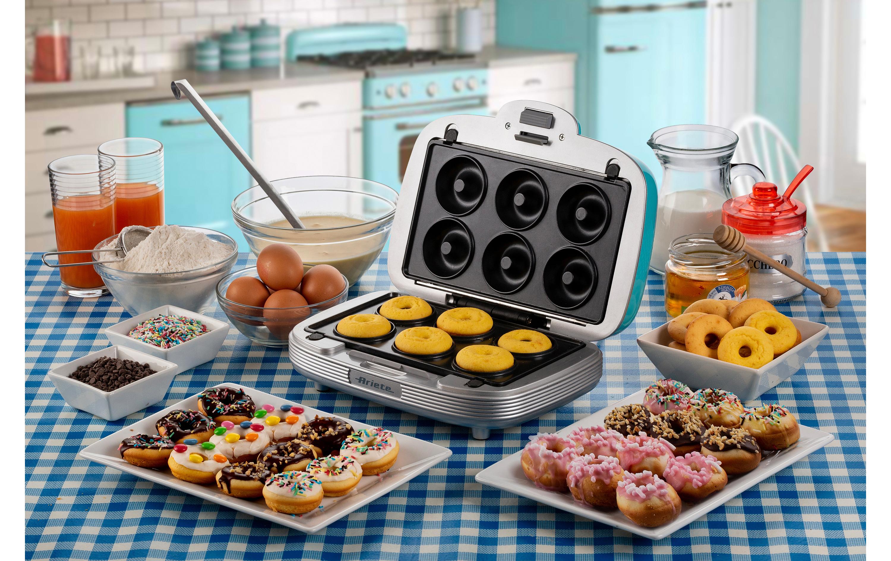 Multifunktionsgrill Party Time ARI-1972-BL 700 W, BlauSandwich- und Keksmaschine