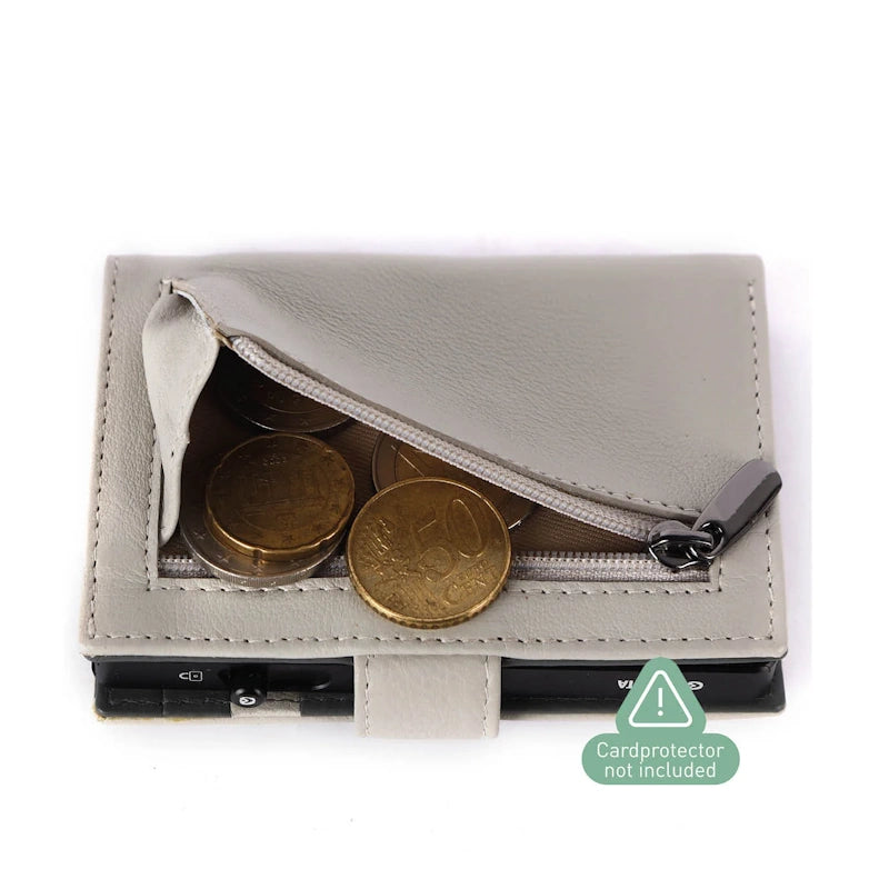 Valenta Card Wallet Leather MagSafe Luxe Off White