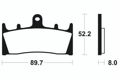 Plaquettes de freins Tecnium Racing métal fritté carbone - MCR186