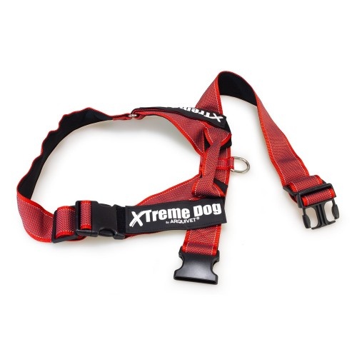 Coleira peitoral Xtreme Classic para cães, vermelha