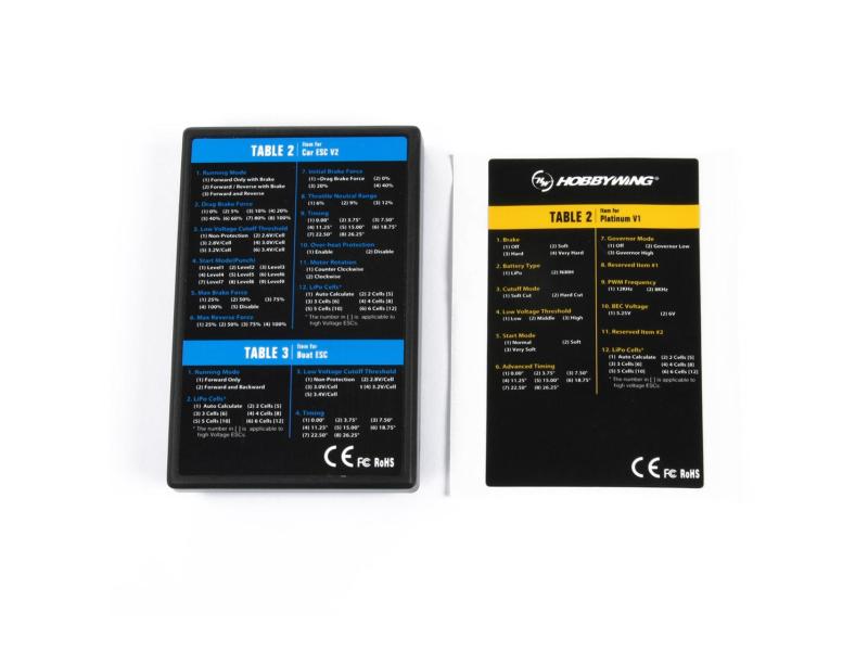 Hobbywing Programmierkarte LED LED Programbox für Hobbywing ESC