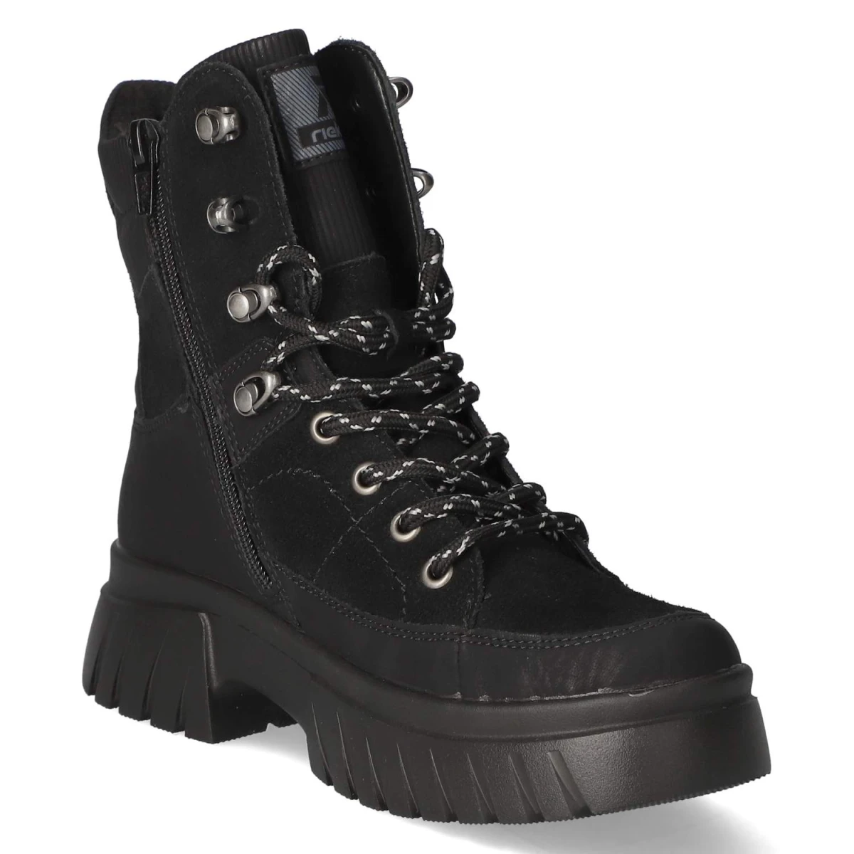 RiekerSchnürstiefeletten - black