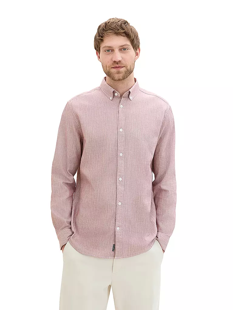 TOM TAILOR Hemd Regular Fit  rot