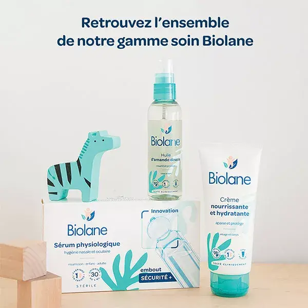 Biolane - Soin Sérum Physiologique - Embout rond sécurité - 30 unidoses de 5ml
