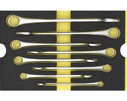 Module-inzetstuk HOT!FORCE ringsteeksleutelset WGB maat M 268 x 38 x 171 mm zwart 8-delig