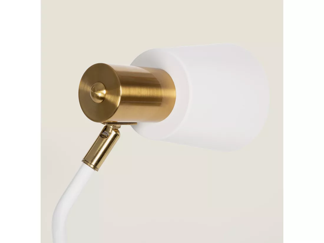 Lampe de Bureau Flex Métal Tatlin Blanc
