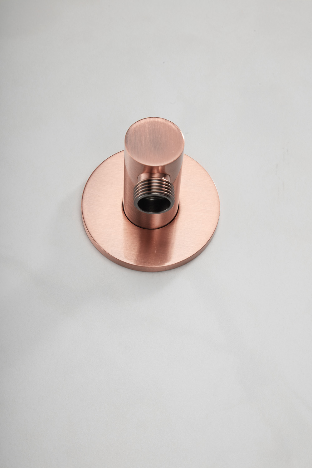 Saniclear Plus wand wateraansluiting geborsteld koper