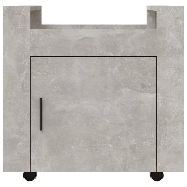 vidaXL Tralle til skrivebord betonggrå 60x45x60 cm konstruert tre
