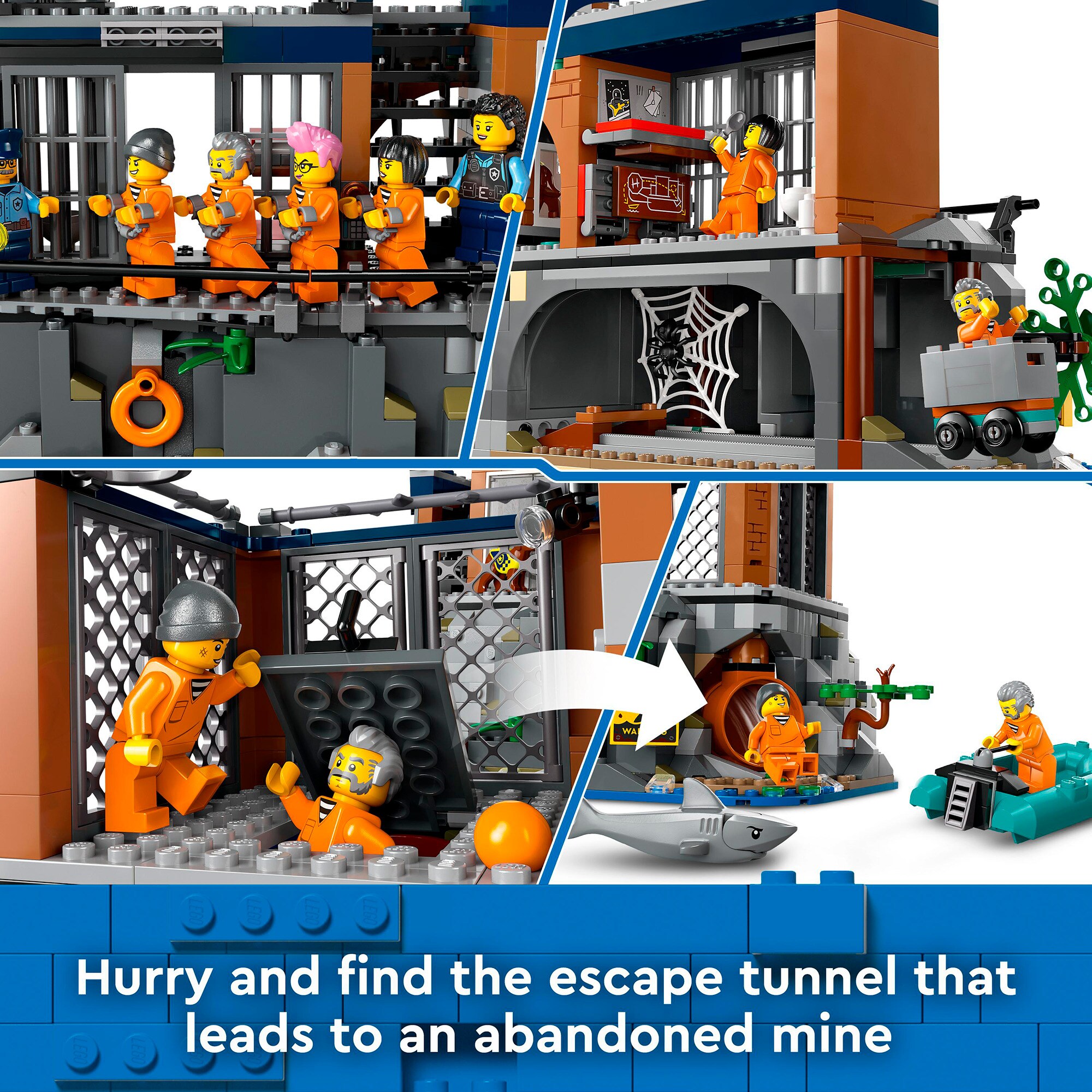 LEGO Konstruktionsspielzeug City Polizeistation auf der Gefängnisinsel