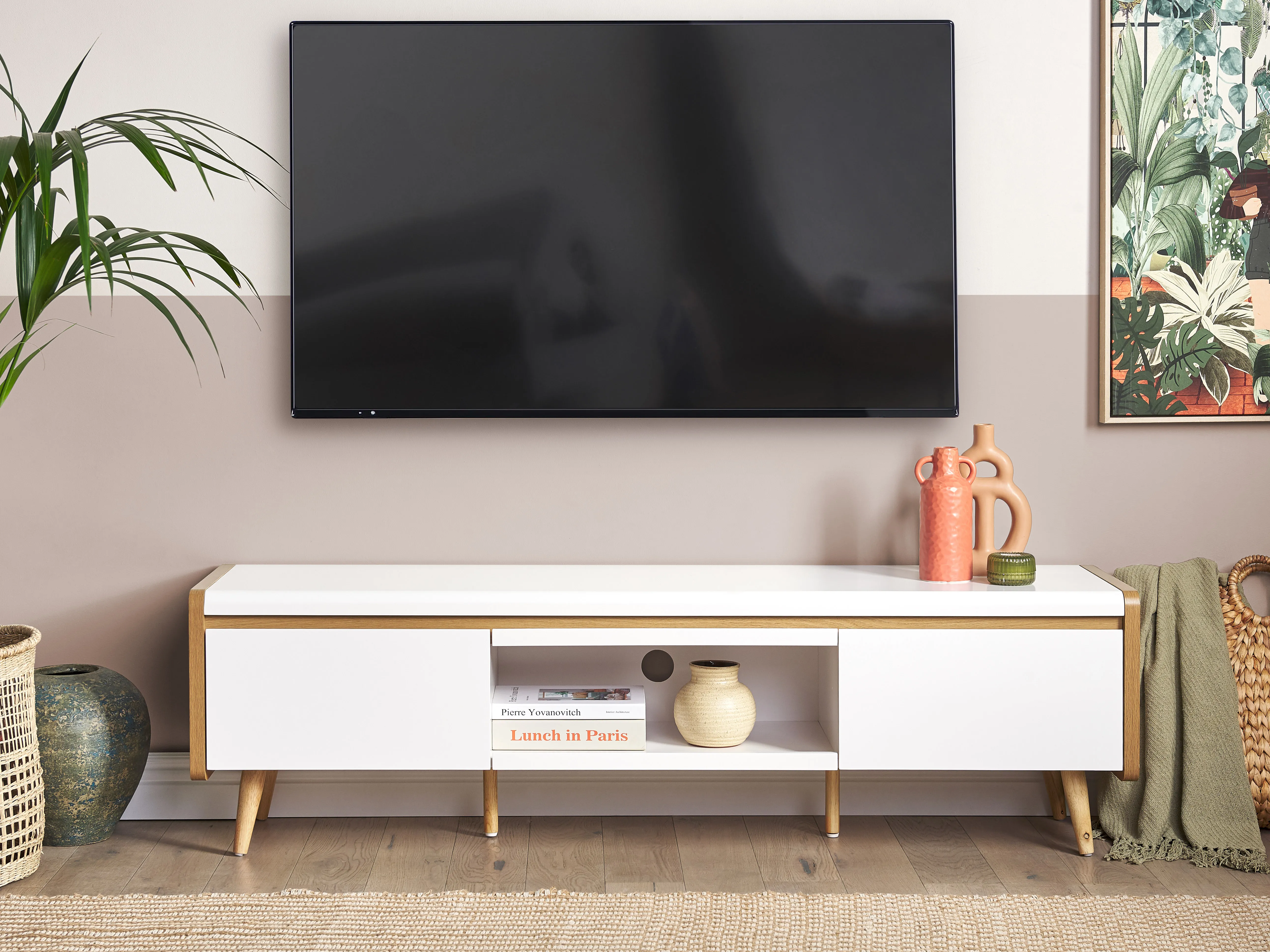 TV-meubel CUSTER Wit