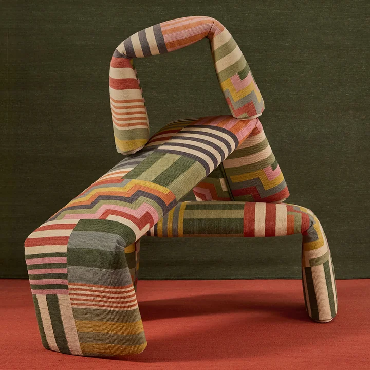 nanimarquina - Folded Bank, medium, 97 x 45 cm, karamell