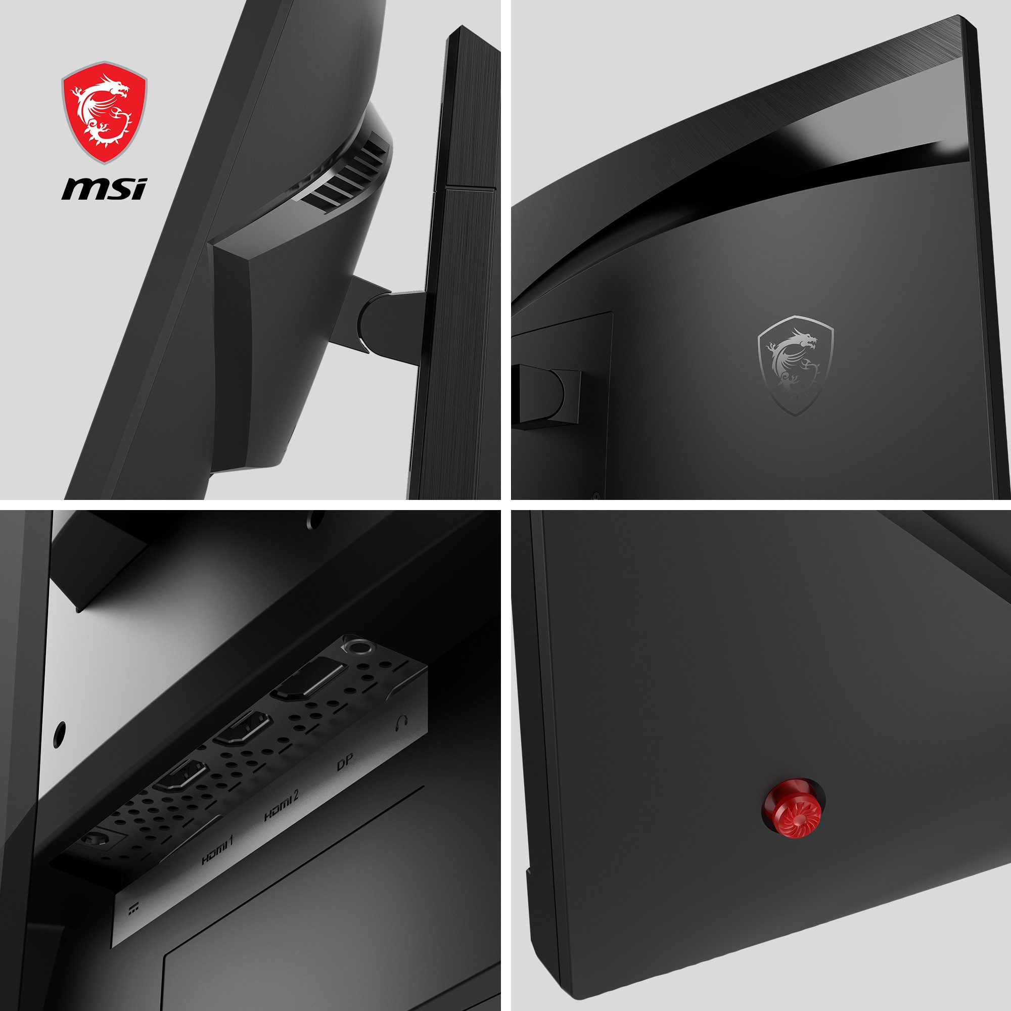 MSI Curved-Gaming-LED-Monitor »G24C6P E2« 59,9 cm/24 ″  1920 x 1080 px Full HD 1 Reaktionszeit 180 Hz höhenverstellbar, 3 Jahre Herstellergarantie
