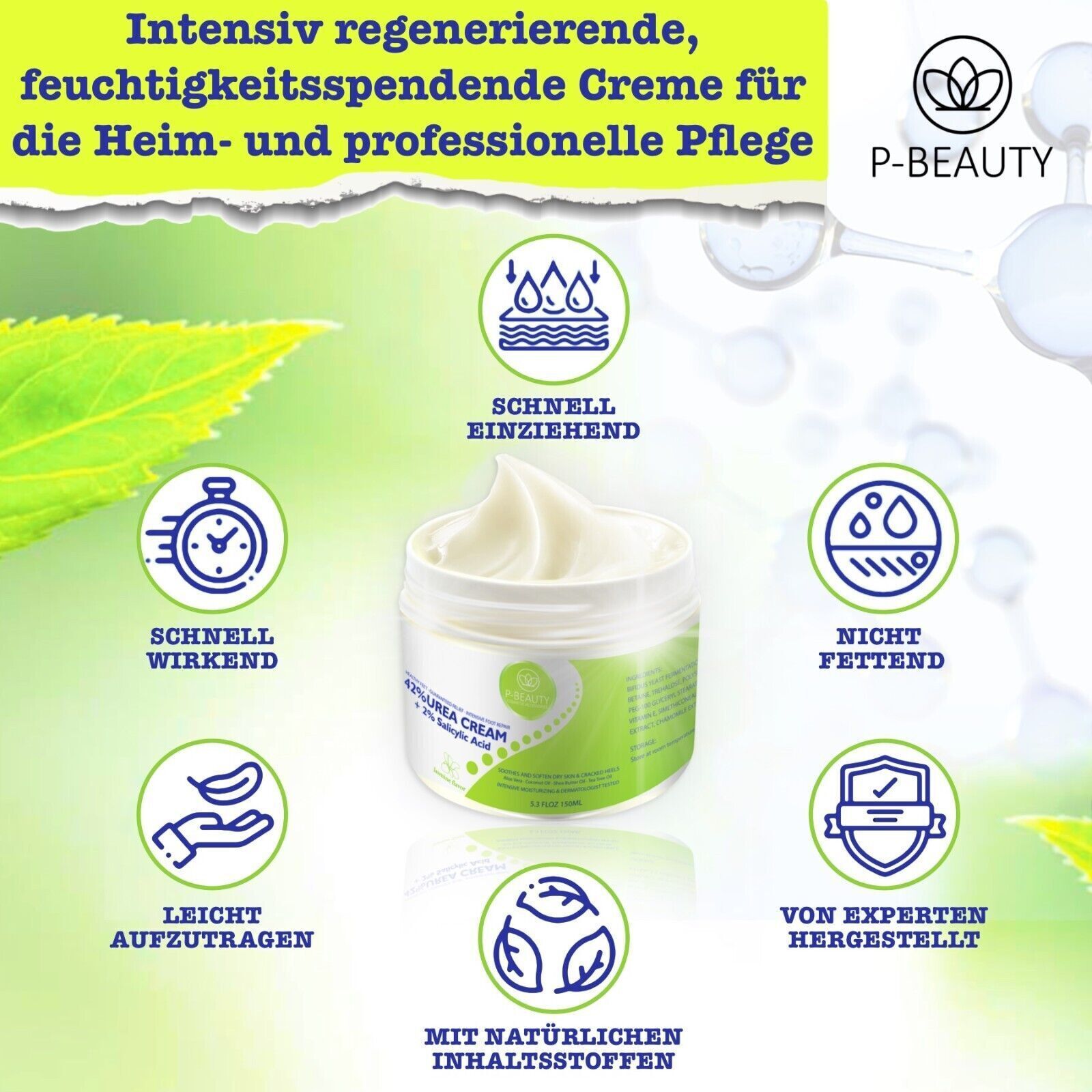P-Beauty Urea Creme für Fußpflege