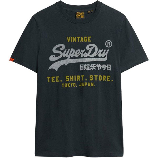 Superdry Vl Heritage Relaxed Tee Herren eclipse navy