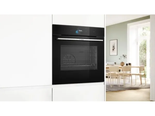 Bosch Serie 8 HSG7584B1, Medium, Elektrisk ovn, 71 L, 71 L, 30 - 250 °C, Hydrolytisk