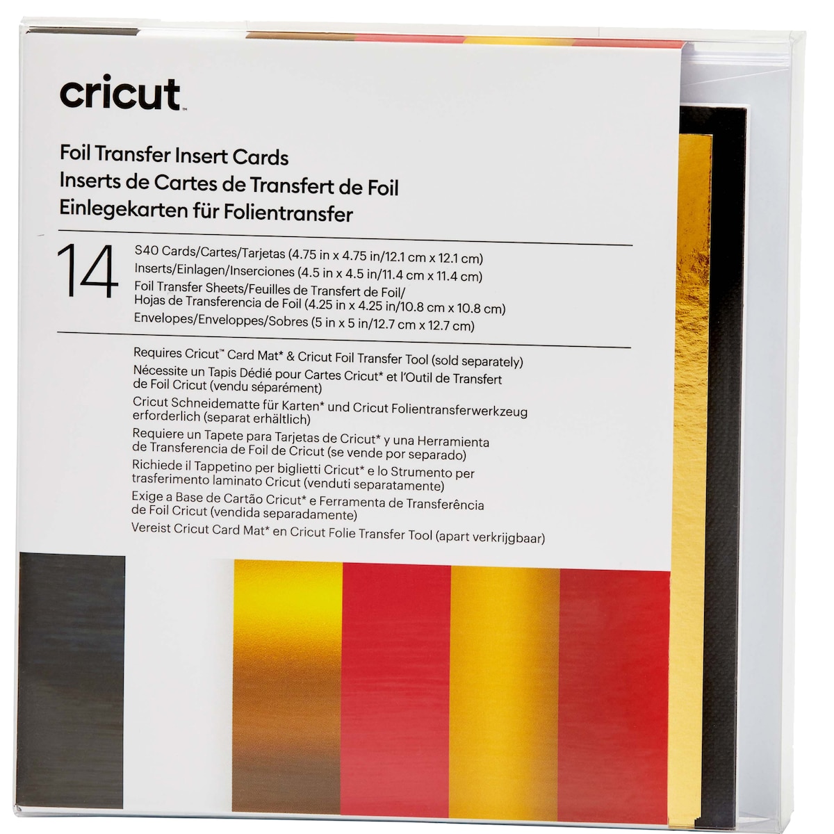 Cricut Foil innleggskort 14-pakk (Royal Flush)