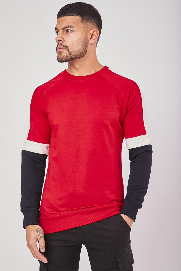 Pull rouge à bandes Brentiny