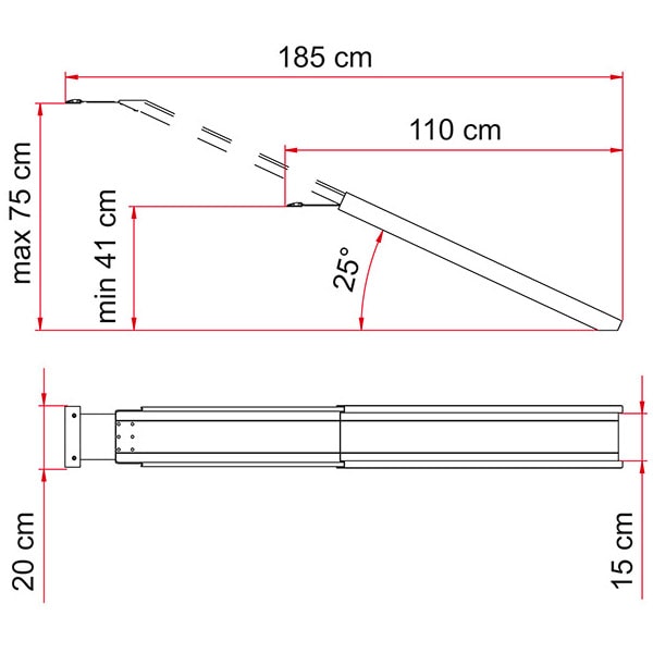 Rampe télescopique Fiamma Carry-Ramp