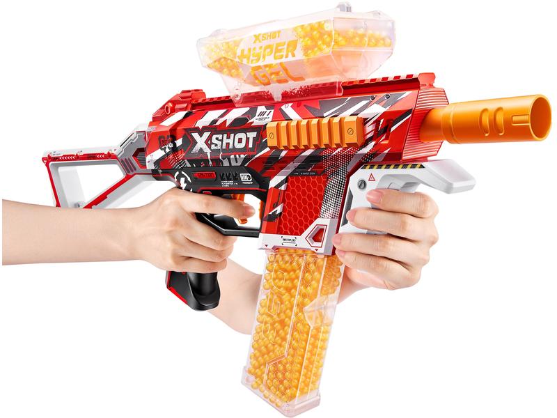 X-Shot Hyper-Gel-Blaster Trace Fire Mit 2500 Gelkugeln und Schutzbrille