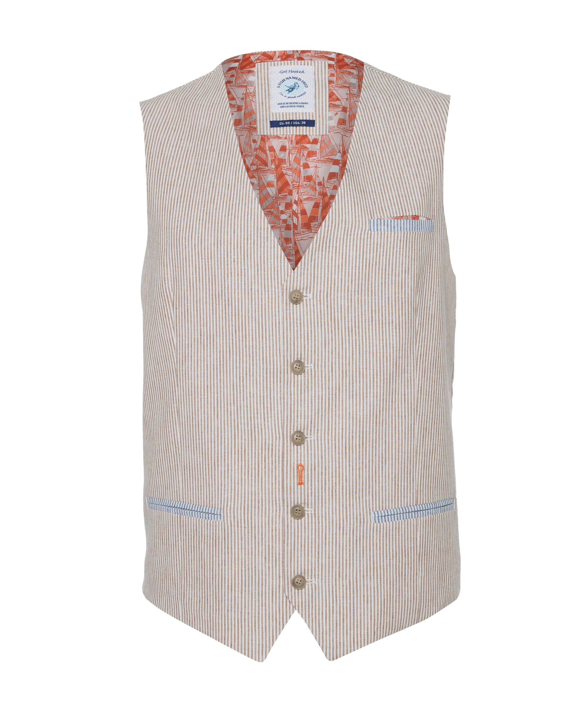 A Fish Named Fred Heren gilet beige