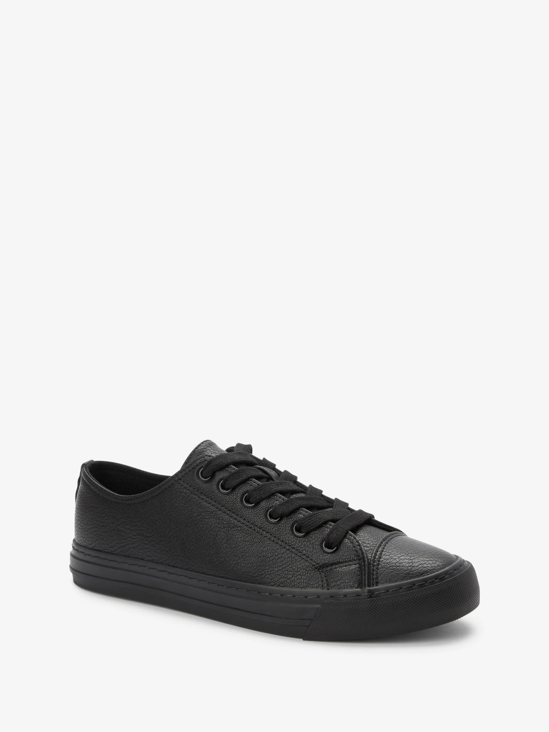 Zwart - Gelakte honkbalsneakers