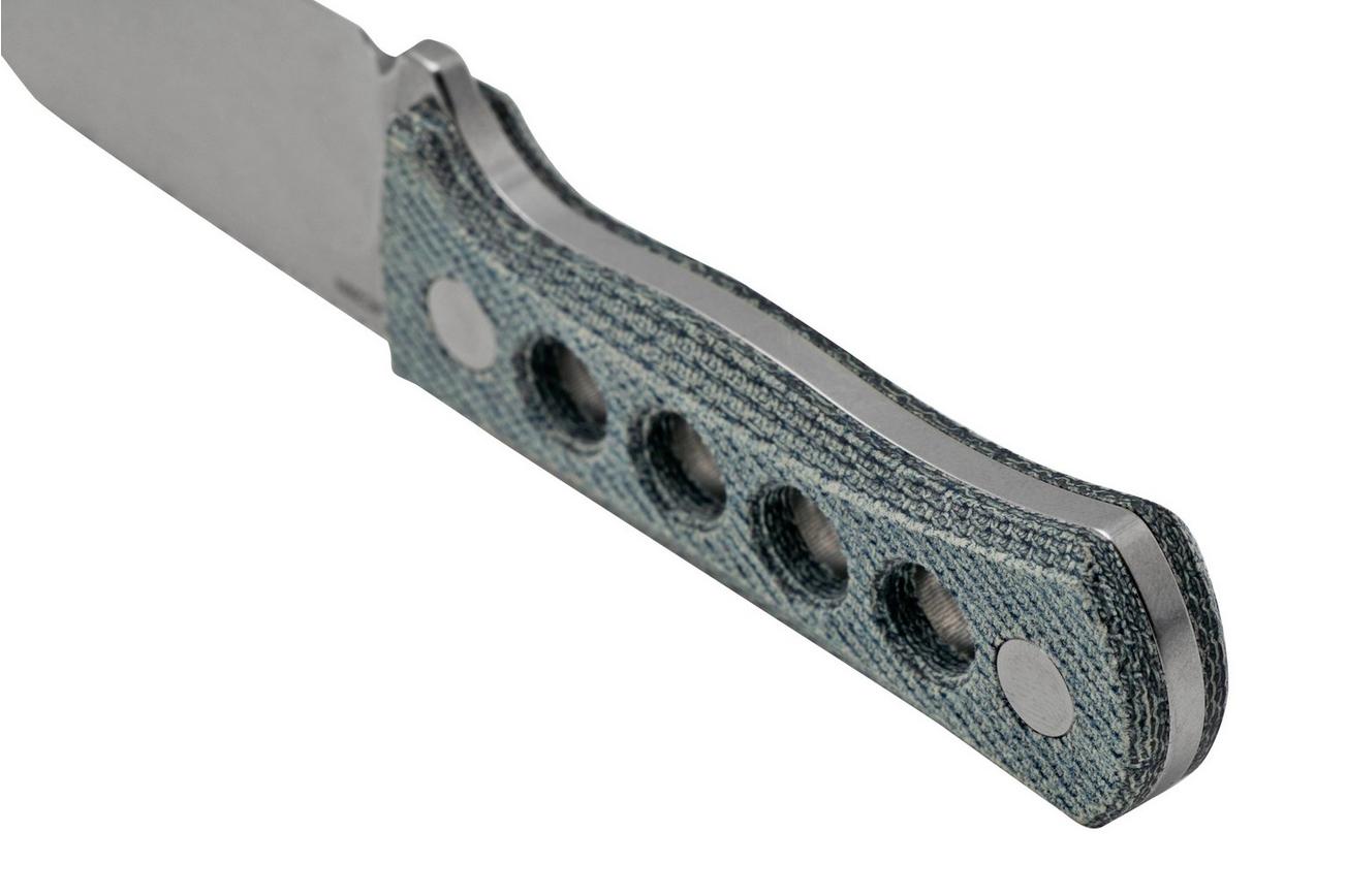 QSP Knife Canary QS141-D1 Stonewashed, Denim Micarta, nekmes