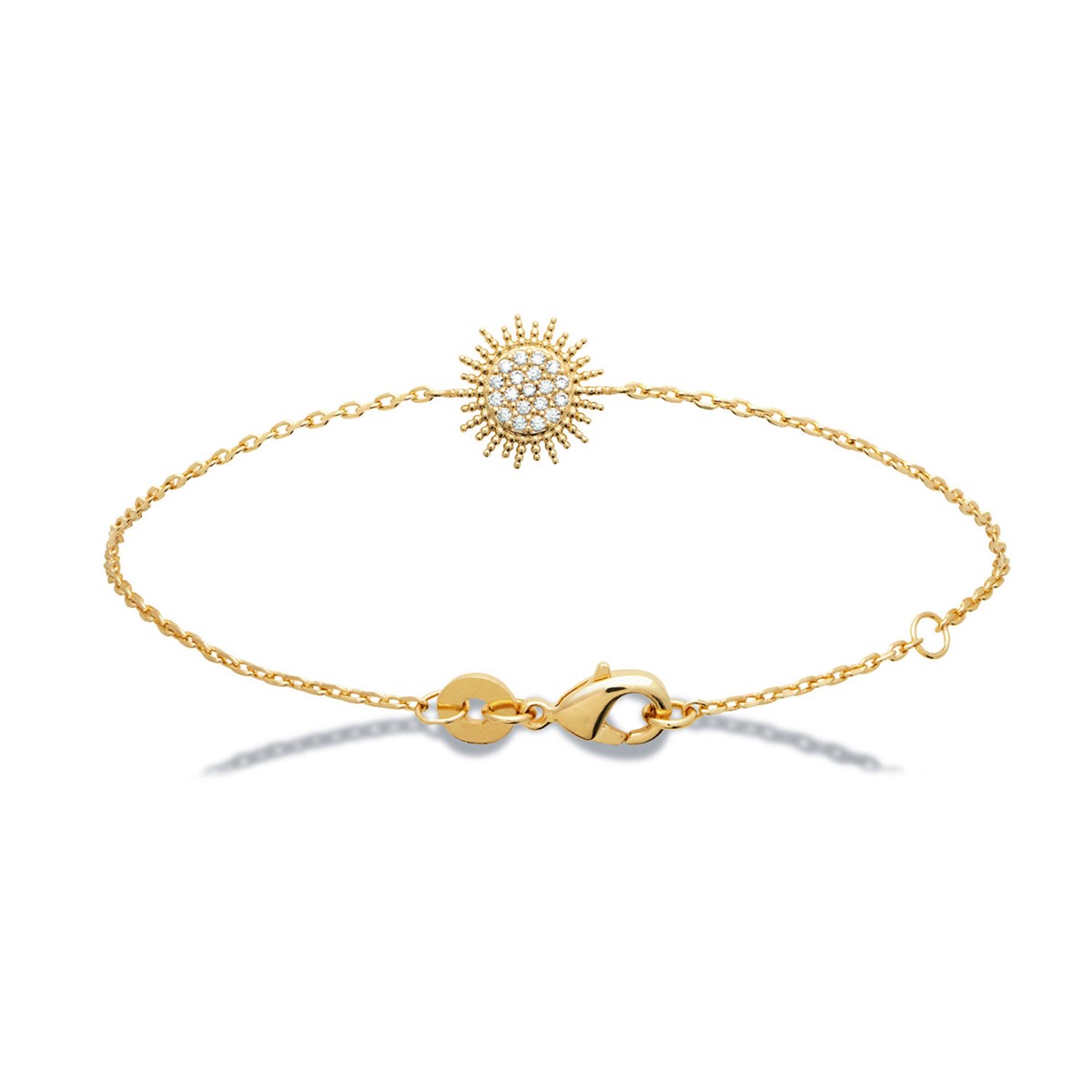 Bracelet Brillaxis motif solaire empierré