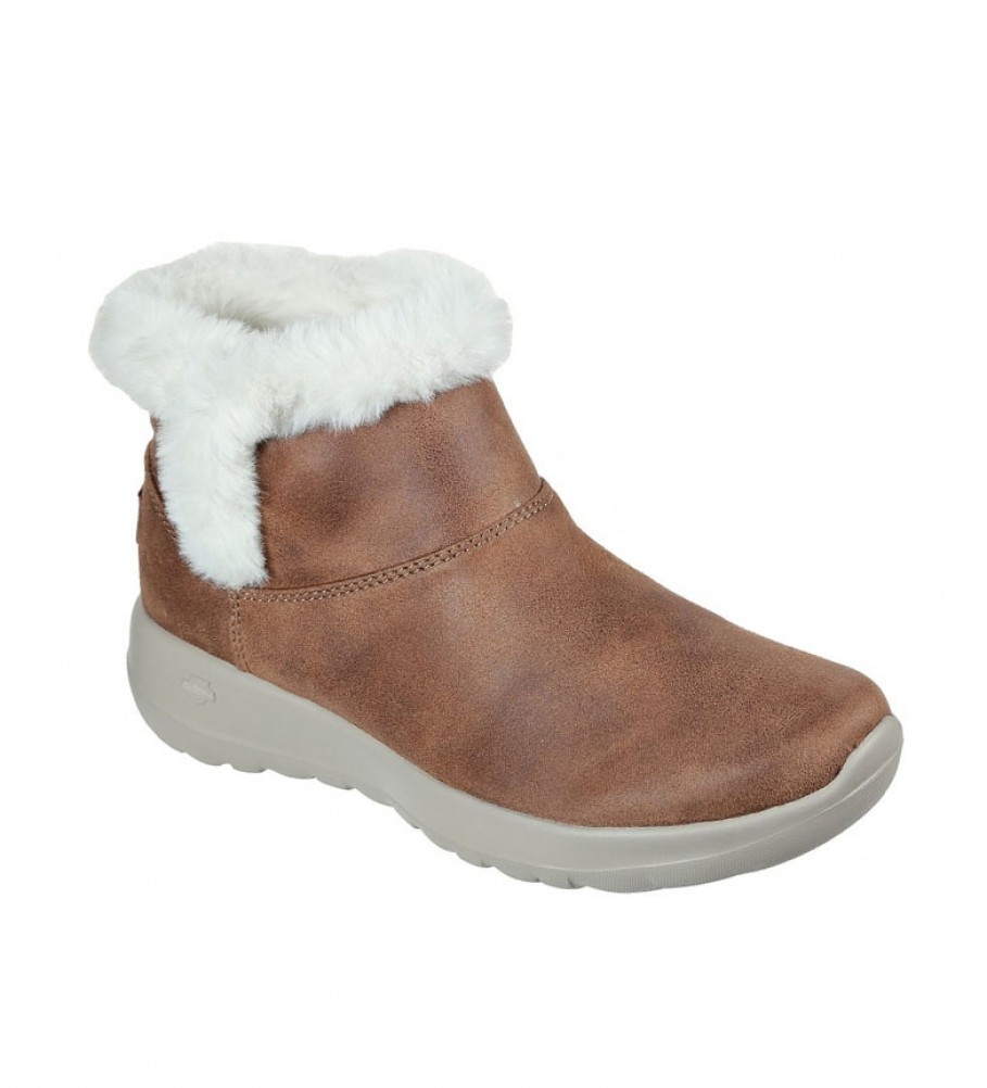 Botas Skechers Joy Endeavour On-The-Go na cor marrom