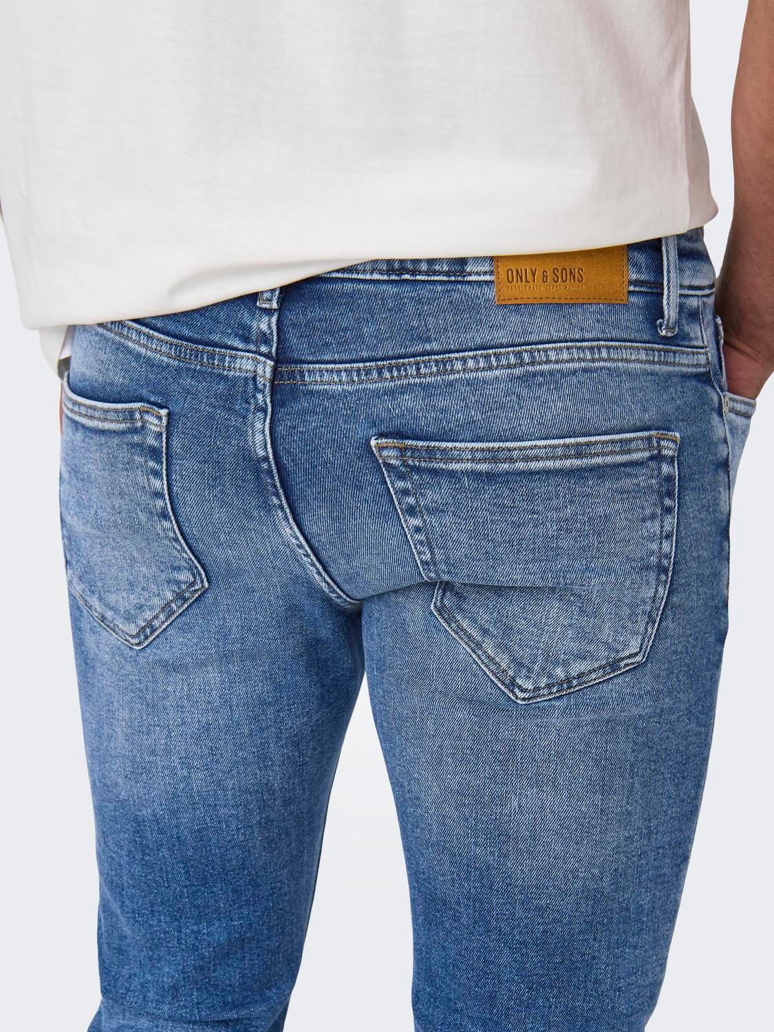 ONSWEFT Mittlere Taille Normal geschnitten Jeans Medium Blue Denim