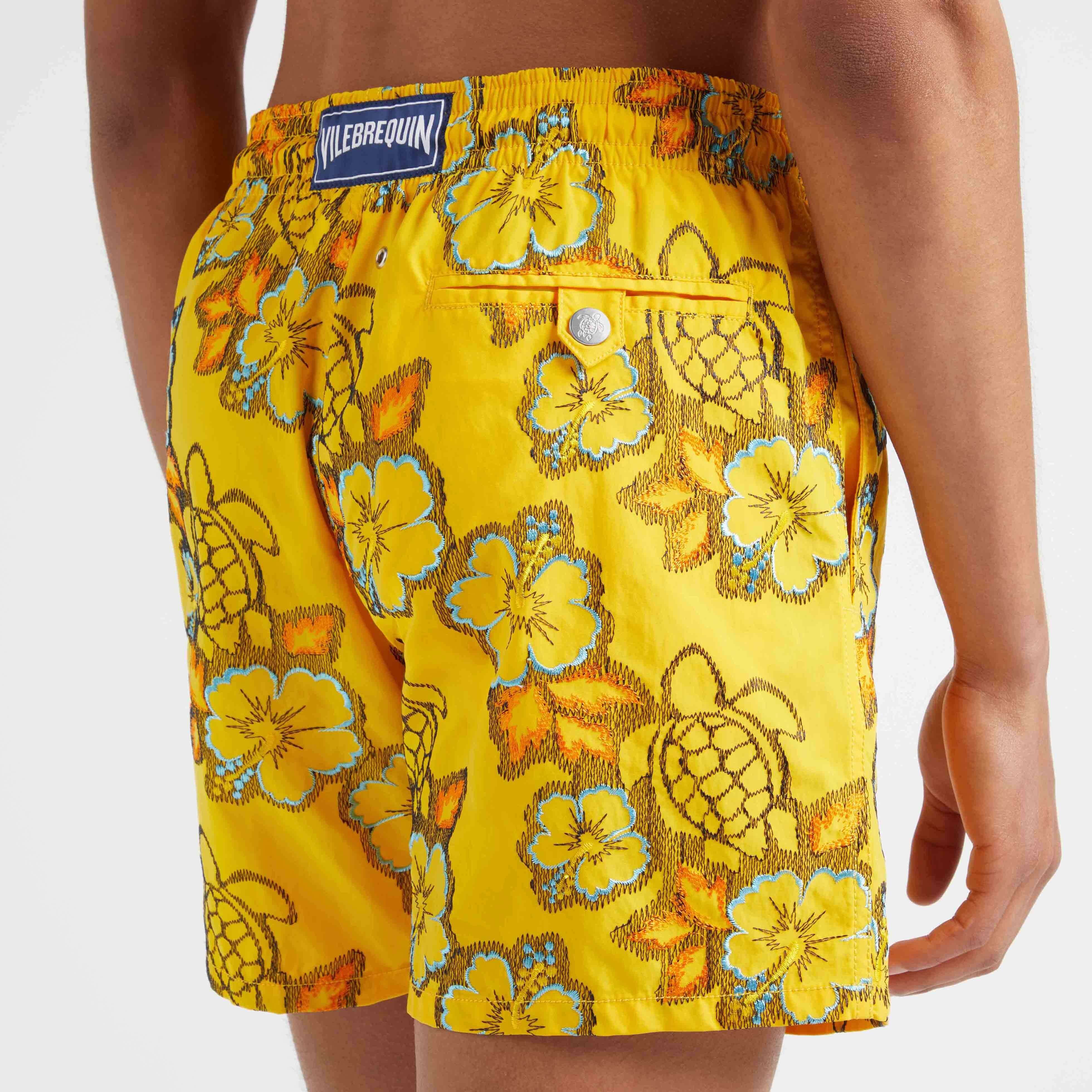 Maillot de Bain Homme Brodé Hibiscus - Edition Limitée