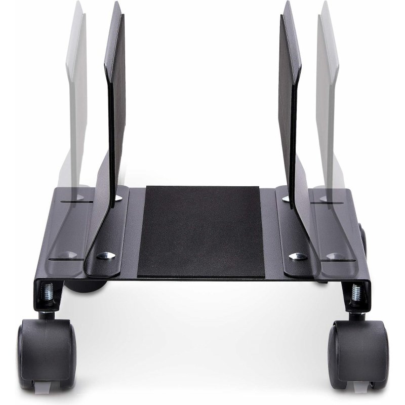 StarTech.com Support Mobile pour Unité Centrale, Support Mobile pour Unité Centrale PC à Roulettes, Charge Maximale de 21kg, Chariot à Roulettes pour Ordinateur de Bureau, Chariot en Acier, Support Réglable
