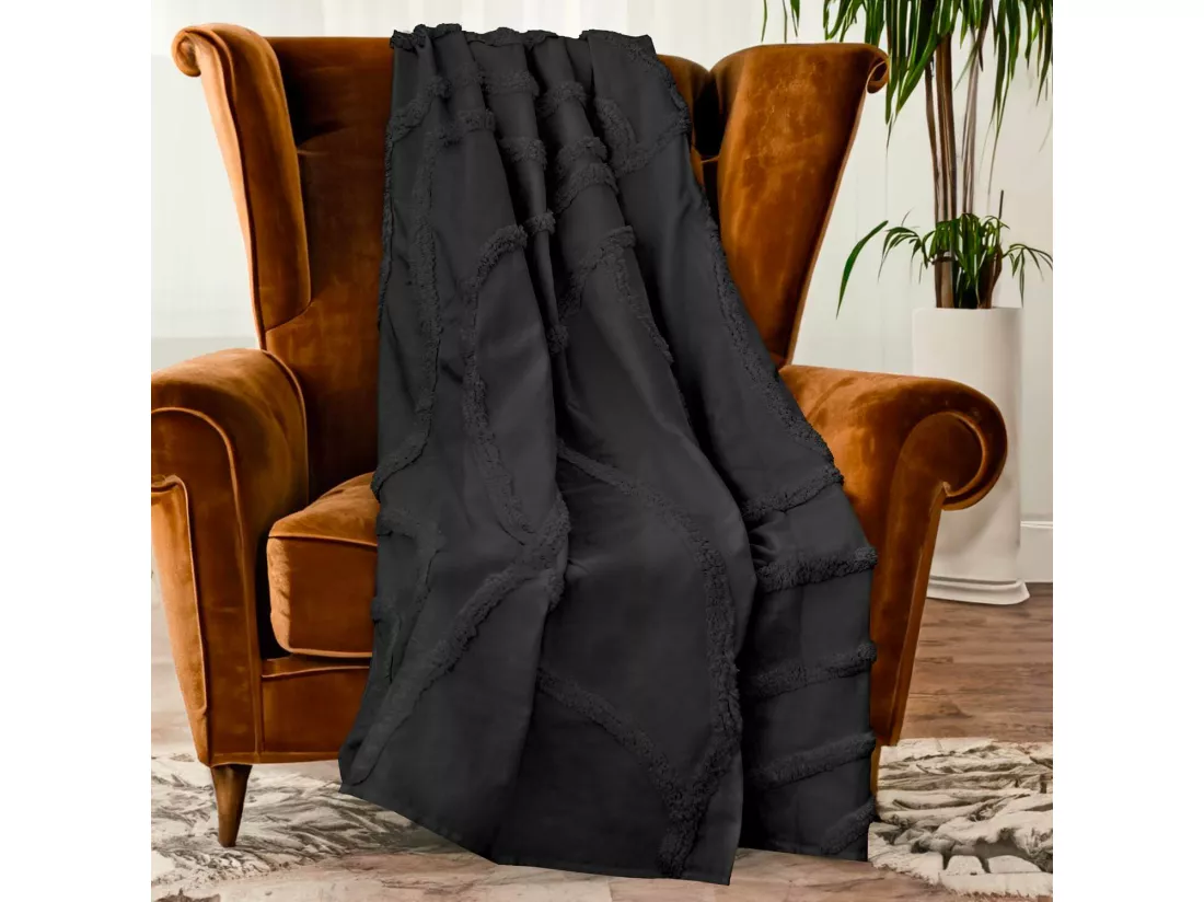 Plaid tuft 140x200 cm Anthracite