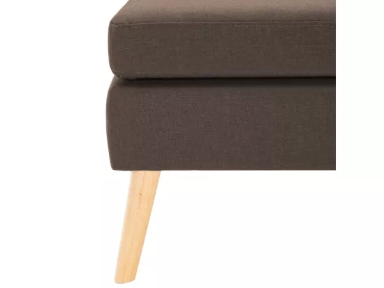 Repose-pied Marron Tissu