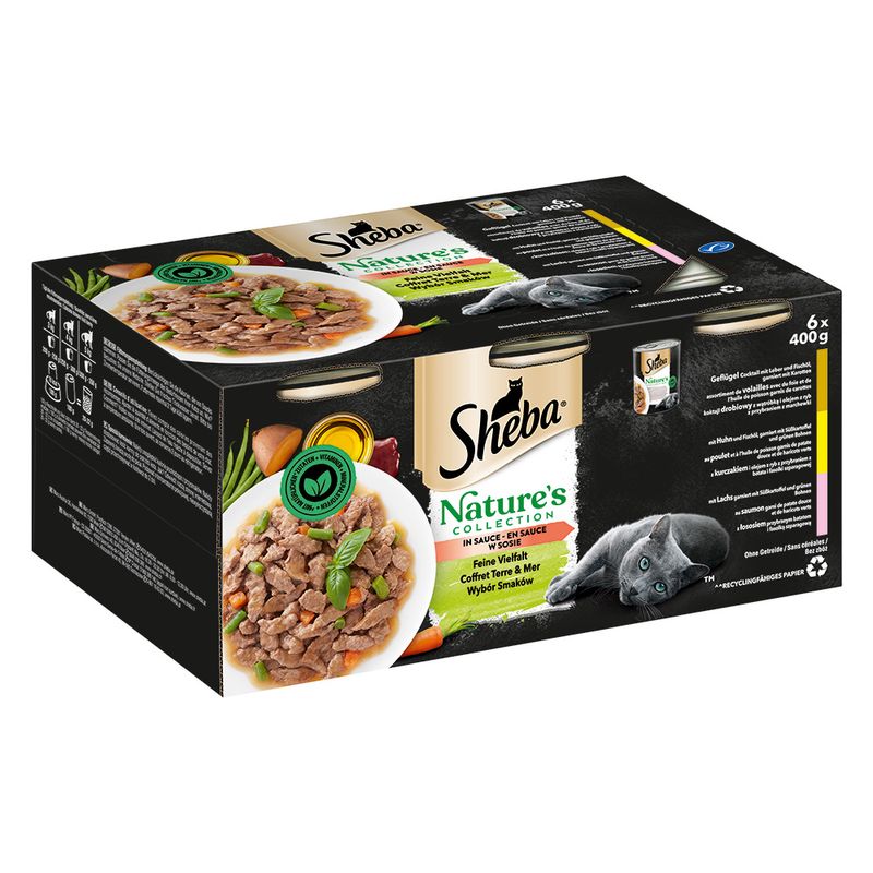 Lot mixte Sheba Nature's Collection 6 x 400 g