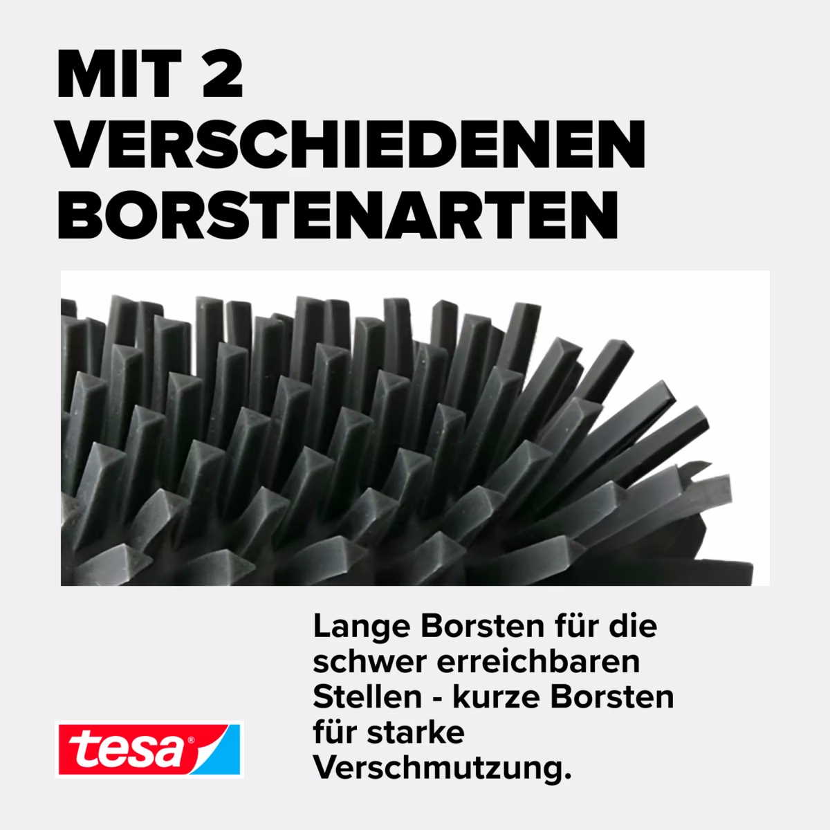 Silikon Toilettenbürste Ersatz WC Bürste Toiletten Abfluss Reiniger für tesa Bürstengarnituren (40371-00000-00) - Schwarz