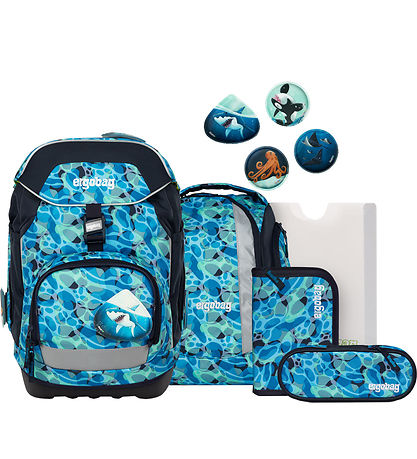 Ergobag Schulranzen-Set - Packung - Ocean DiveBear