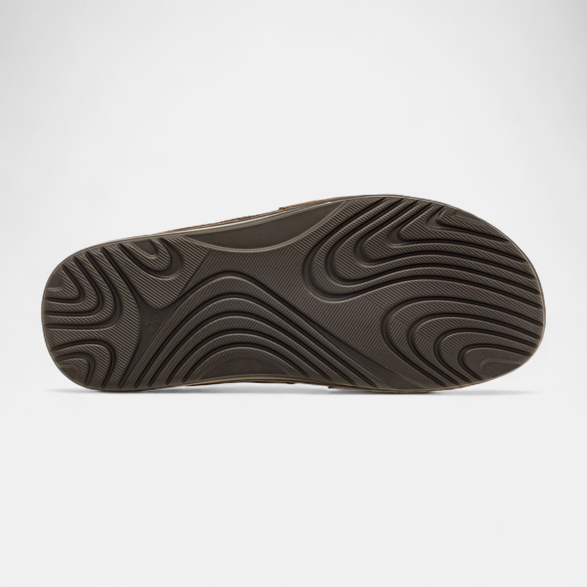 Mules Homme en cuir cognac