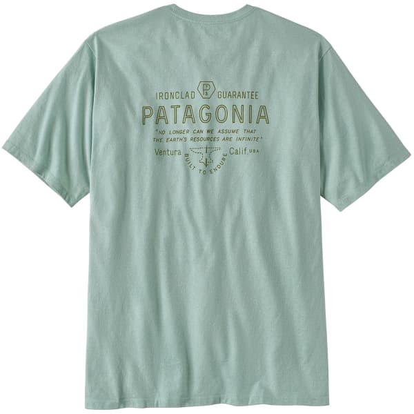 T-shirt PATAGONIA M'S FORGE MARK RESPONSIBILI-TEE WISPY GREEN