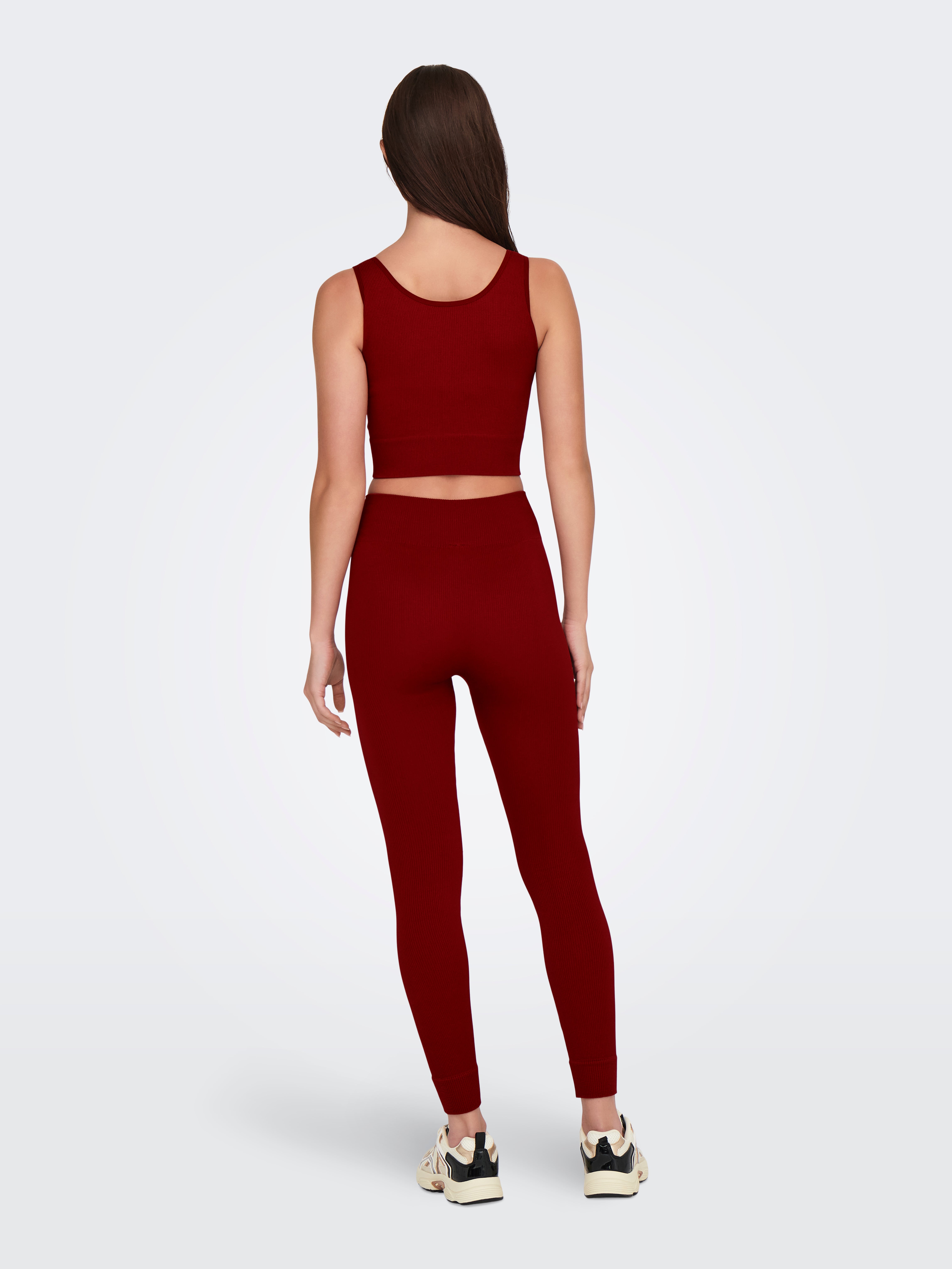 ONPJAIA Hohe Taille Enger Schnitt Sportleggings Sun-Dried Tomato