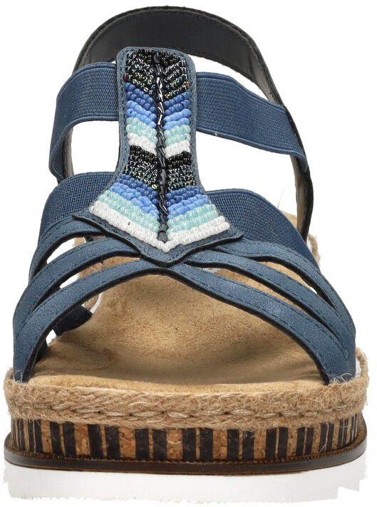 Rieker Sandalen Plat blauw