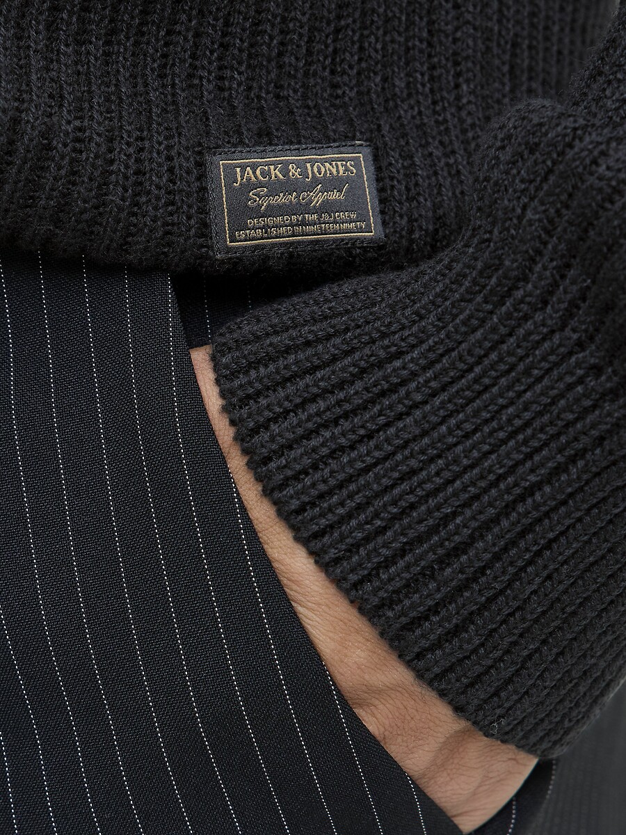 JACK & JONES<br>Suéter com gola marinheiro e meio zíper