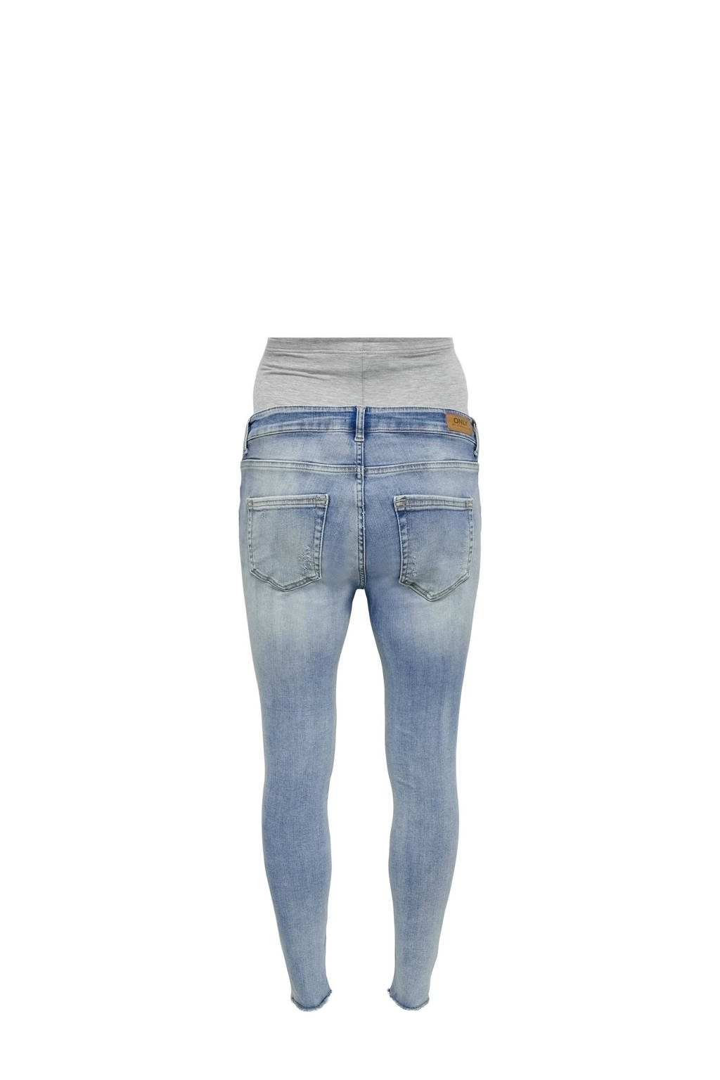 ONLY MATERNITY skinny zwangerschapsjeans OLMBLUSH light blue denim